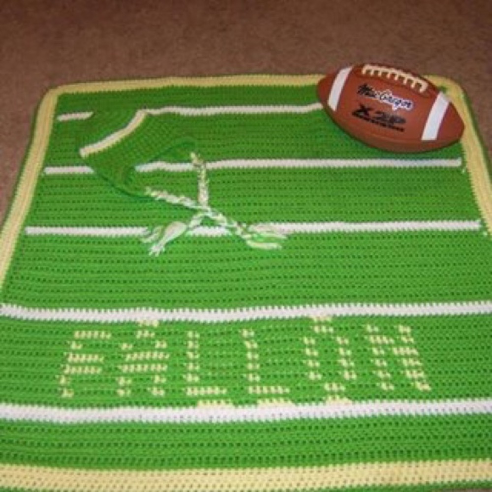 Handmade Monogram Receiving Blanket